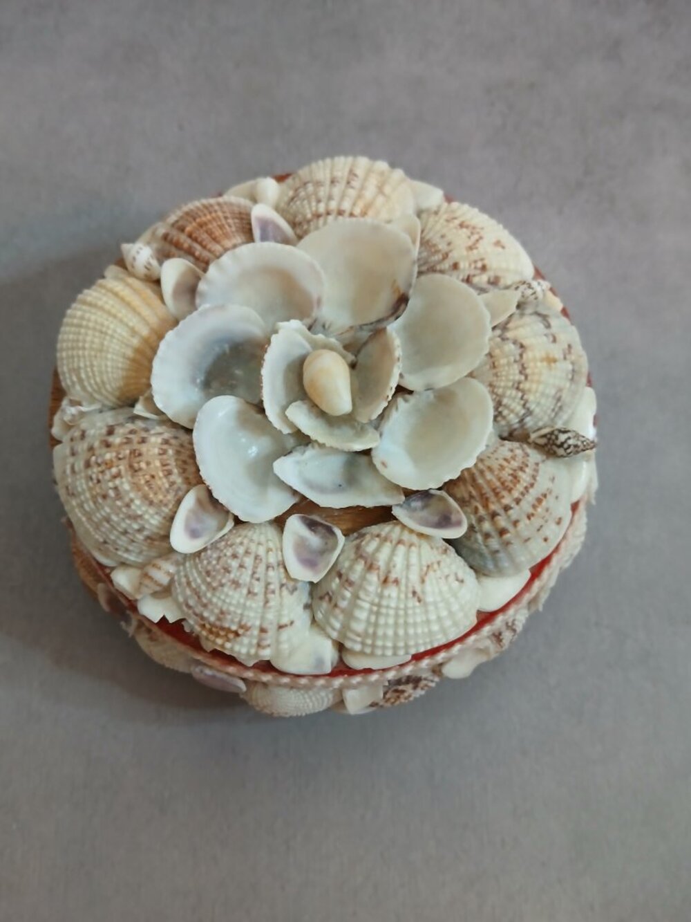Two Vintage Handmade Seashell Decorated Trinket Boxes-Coastal-Nautical - Picture 5 of 10
